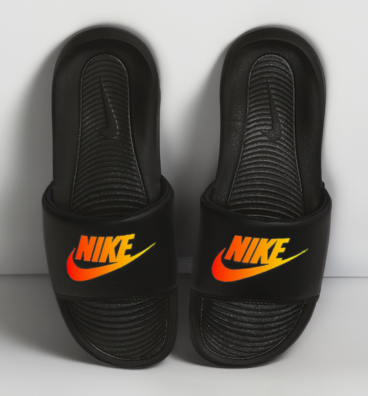 Sunset Blaze Nike Slides