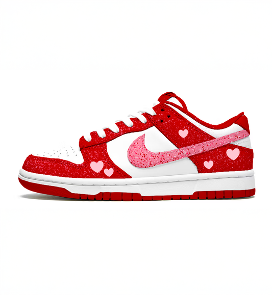 Scarlet Cupid Dunks - Custom Nike Dunk Low