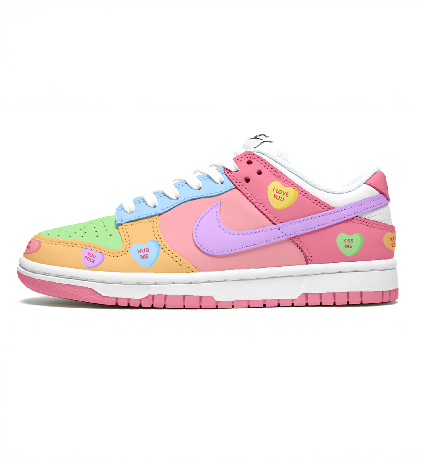 Sweetheart Dunks - Custom Nike Dunk Low