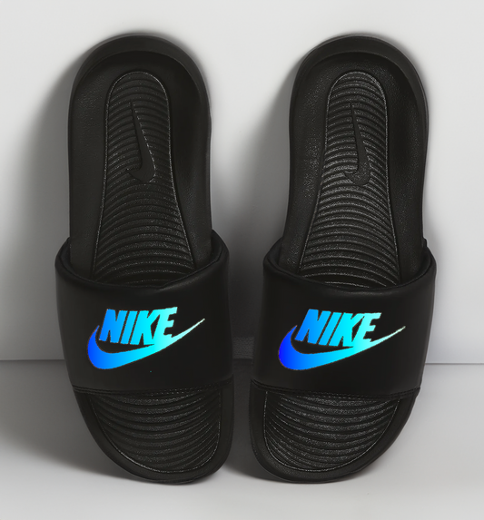 Azure Blaze Nike Slides